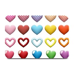 Puffy Hearts Heart Clipart Hearts Plate Mats by Pakrebo