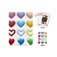 Puffy Hearts Heart Clipart Hearts Playing Cards Single Design (mini) by Pakrebo