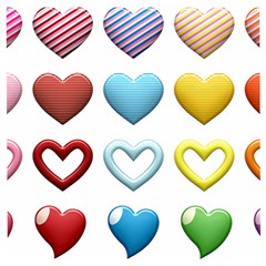 Puffy Hearts Heart Clipart Hearts Wooden Puzzle Square