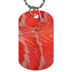 Food Fish Red Trout Salty Natural Dog Tag (one Side) by Pakrebo