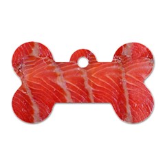 Food Fish Red Trout Salty Natural Dog Tag Bone (two Sides) by Pakrebo