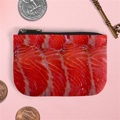 Food Fish Red Trout Salty Natural Mini Coin Purse by Pakrebo