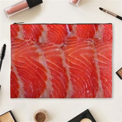 Food Fish Red Trout Salty Natural Cosmetic Bag (xl) by Pakrebo