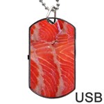 Food Fish Red Trout Salty Natural Dog Tag USB Flash (Two Sides) Front