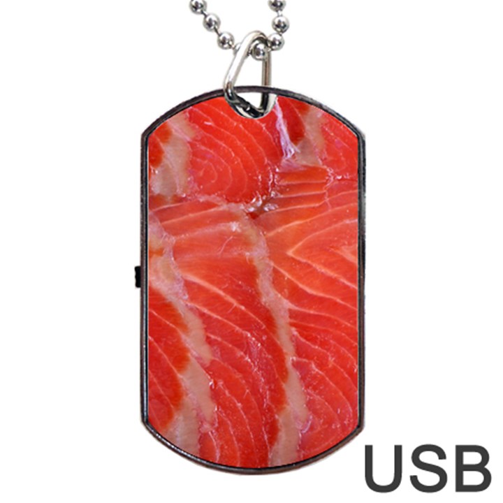 Food Fish Red Trout Salty Natural Dog Tag USB Flash (Two Sides)