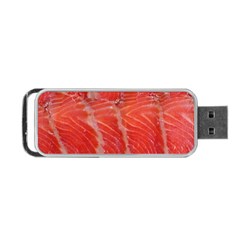 Food Fish Red Trout Salty Natural Portable Usb Flash (one Side) by Pakrebo