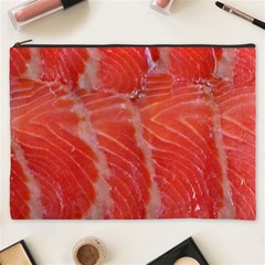 Food Fish Red Trout Salty Natural Cosmetic Bag (xxxl) by Pakrebo