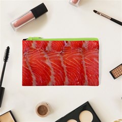 Food Fish Red Trout Salty Natural Cosmetic Bag (xs) by Pakrebo