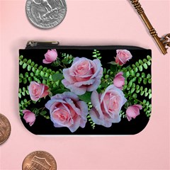 Roses Flowers Ferns Arrangement Mini Coin Purse by Pakrebo