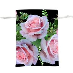 Roses Flowers Ferns Arrangement  Lightweight Drawstring Pouch (xl)