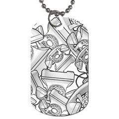 Phone Dial Communication Technology Dog Tag (two Sides) by Pakrebo