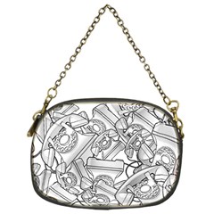 Phone Dial Communication Technology Chain Purse (one Side) by Pakrebo