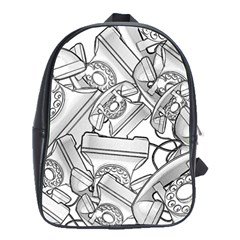 Phone Dial Communication Technology School Bag (large) by Pakrebo