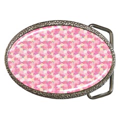 Peony Pattern Pink Scrapbooking Belt Buckles by Pakrebo