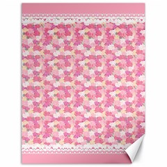 Peony Pattern Pink Scrapbooking Canvas 18  X 24  by Pakrebo