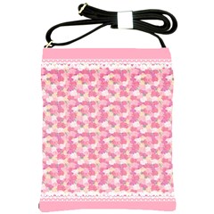 Peony Pattern Pink Scrapbooking Shoulder Sling Bag by Pakrebo