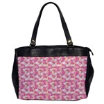 Peony Pattern Pink Scrapbooking Oversize Office Handbag Front