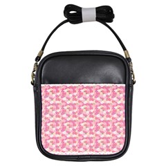 Peony Pattern Pink Scrapbooking Girls Sling Bag by Pakrebo