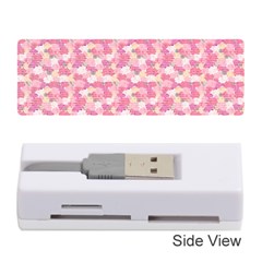 Peony Pattern Pink Scrapbooking Memory Card Reader (stick) by Pakrebo