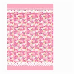 Peony Pattern Pink Scrapbooking Small Garden Flag (two Sides) by Pakrebo