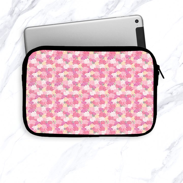 Peony Pattern Pink Scrapbooking Apple iPad Mini Zipper Cases