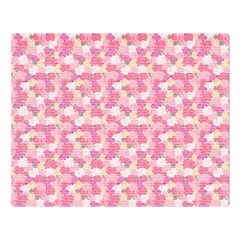 Peony Pattern Pink Scrapbooking Double Sided Flano Blanket (large)  by Pakrebo