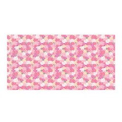 Peony Pattern Pink Scrapbooking Satin Wrap by Pakrebo