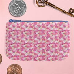 Peony Pattern Pink Scrapbooking Large Coin Purse by Pakrebo