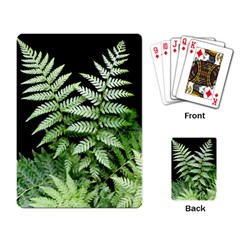 Fern Plant Leaf Green Botany Playing Cards Single Design (rectangle) by Pakrebo