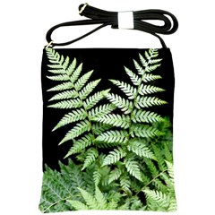 Fern Plant Leaf Green Botany Shoulder Sling Bag by Pakrebo