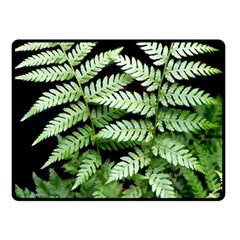 Fern Plant Leaf Green Botany Fleece Blanket (small) by Pakrebo