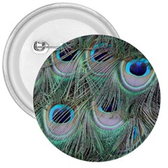 Peacock Feather Pattern Plumage 3  Buttons by Pakrebo