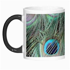 Peacock Feather Pattern Plumage Morph Mugs by Pakrebo