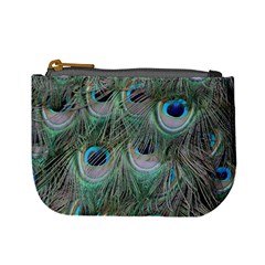 Peacock Feather Pattern Plumage Mini Coin Purse by Pakrebo