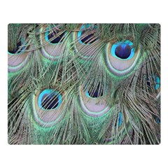 Peacock Feather Pattern Plumage Double Sided Flano Blanket (large)  by Pakrebo