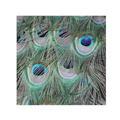 Peacock Feather Pattern Plumage Small Satin Scarf (square) by Pakrebo