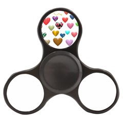 Hearts Puffy Shiny Love Sticker Finger Spinner by Pakrebo