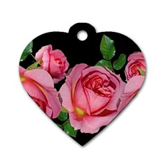 Roses Flowers Arrangement Garden Dog Tag Heart (two Sides) by Pakrebo