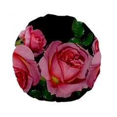 Roses Flowers Arrangement Garden Standard 15  Premium Round Cushions by Pakrebo