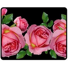 Roses Flowers Arrangement Garden Double Sided Fleece Blanket (medium)  by Pakrebo