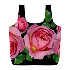 Roses Flowers Arrangement Garden Full Print Recycle Bag (l) by Pakrebo