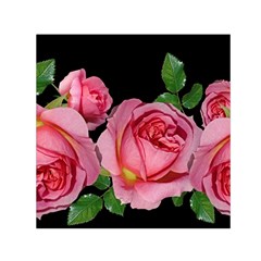 Roses Flowers Arrangement Garden Small Satin Scarf (square) by Pakrebo