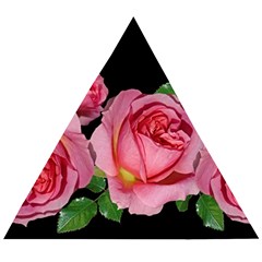 Roses Flowers Arrangement Garden Wooden Puzzle Triangle by Pakrebo