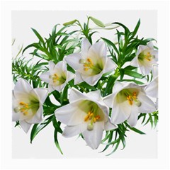 Lilies Flowers Perfume Arrangement Medium Glasses Cloth by Pakrebo