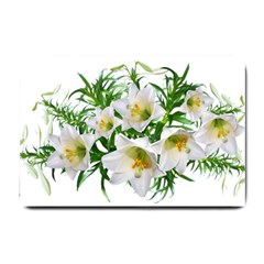 Lilies Flowers Perfume Arrangement Small Doormat  by Pakrebo