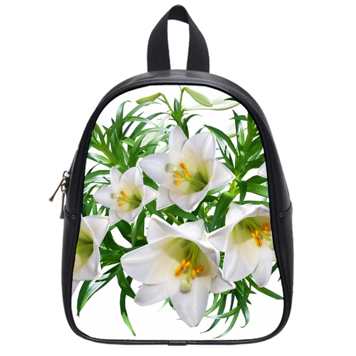 Lilies Flowers Perfume Arrangement School Bag (Small)