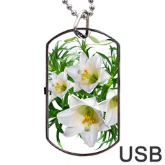 Lilies Flowers Perfume Arrangement Dog Tag Usb Flash (one Side) by Pakrebo