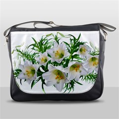 Lilies Flowers Perfume Arrangement Messenger Bag by Pakrebo