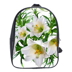 Lilies Flowers Perfume Arrangement School Bag (xl) by Pakrebo