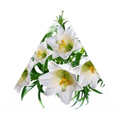 Lilies Flowers Perfume Arrangement Wooden Puzzle Triangle